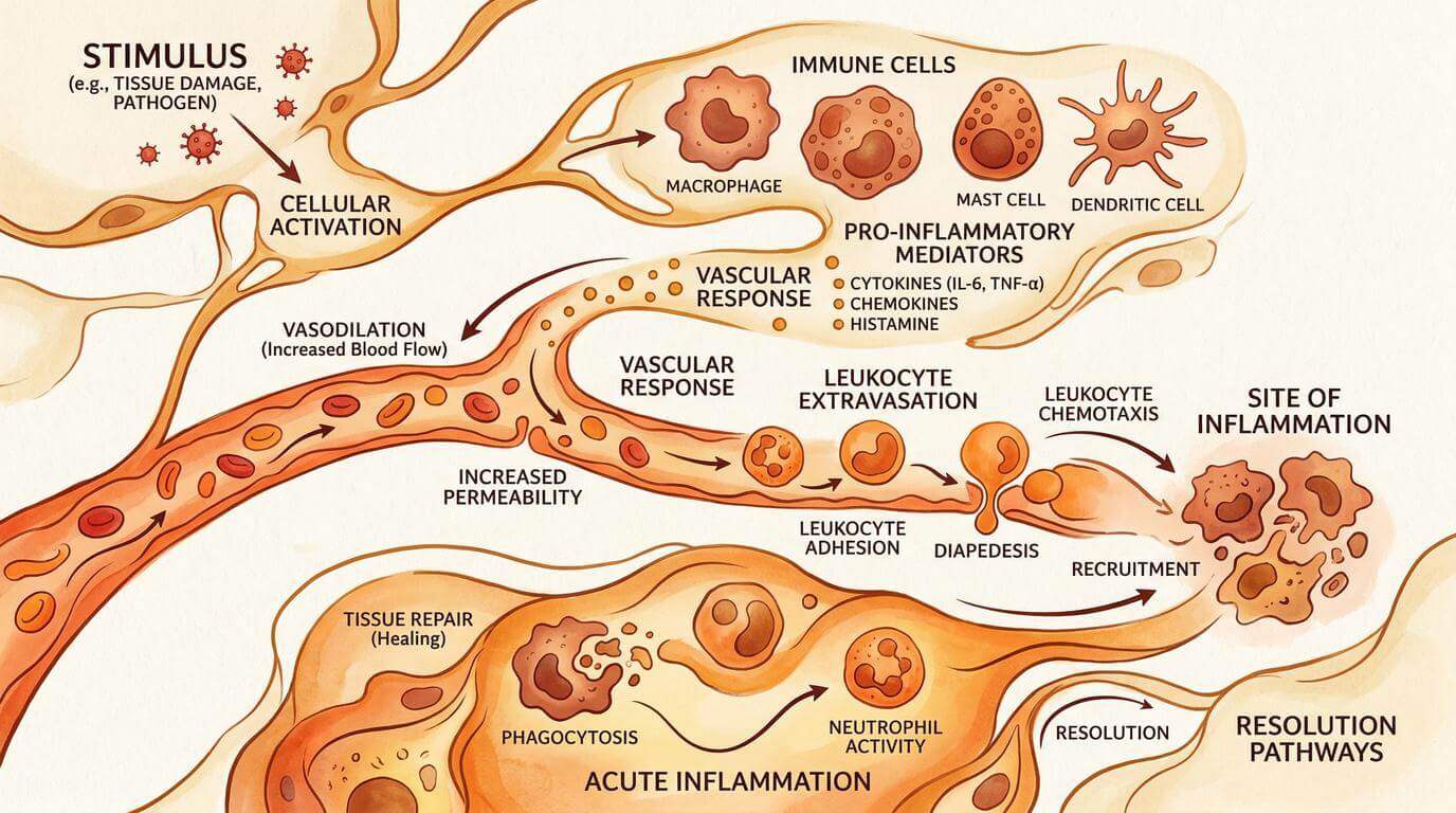 Chronic inflammation markers and the gut-aging connection in healthy aging research