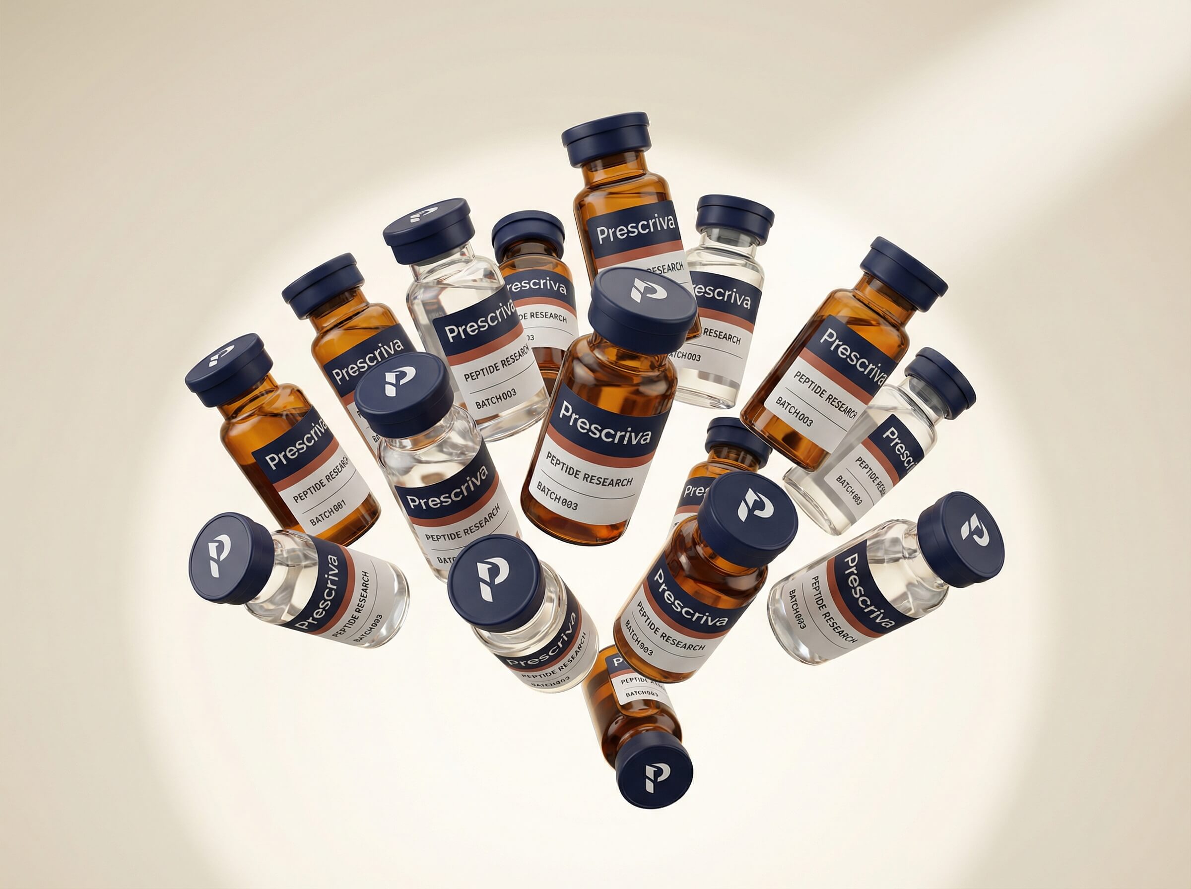 Peptide therapy vials for longevity and wellness