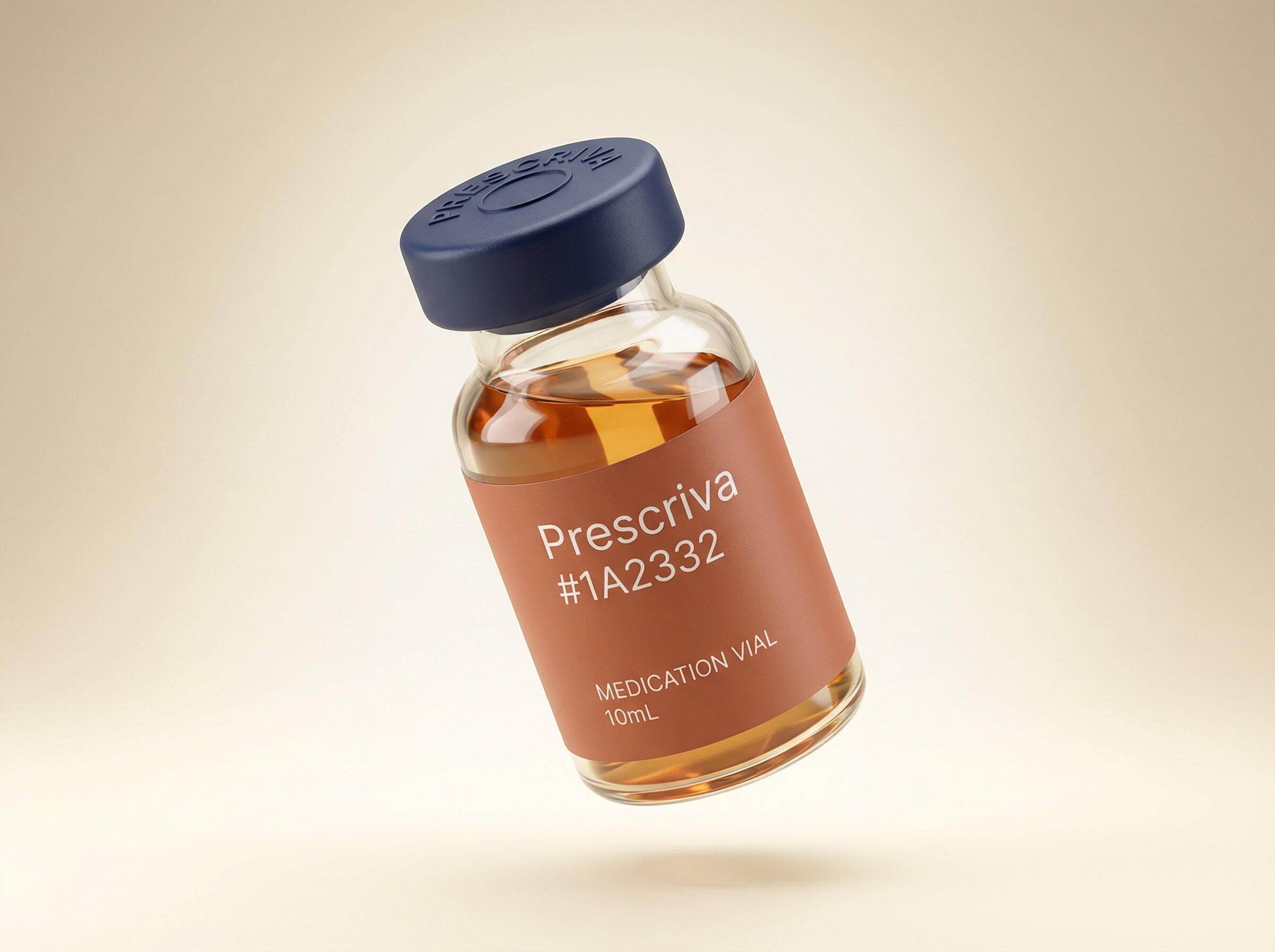 Compounded medication vials prepared by a licensed pharmacy